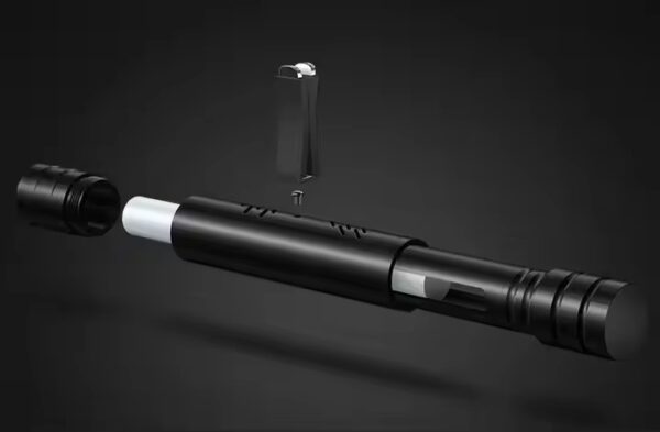 Budowa metalowego dyfuzora Drivez SMART AROMA — klips sprężynowy i wkład