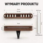 Wymiary drewnianego dyfuzora Drivez WOOD AROMA